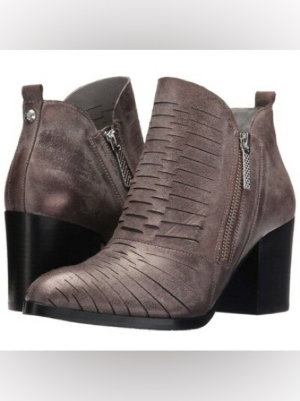 Pewter metallic Donald Pliner Elton Booties